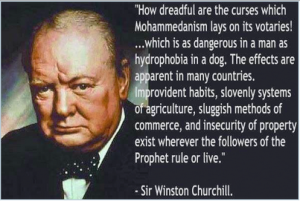 Winston Churchill over de islam