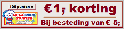 100 punten = € 1,-