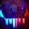 Creatieve DJ knutselt Drumkit/ Lightshow in elkaar